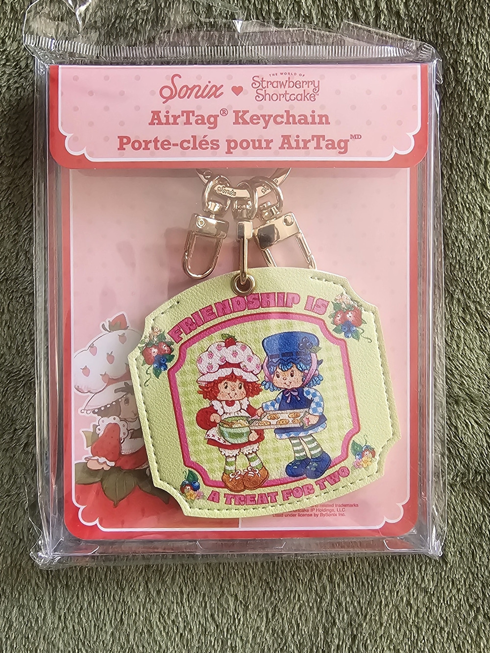 Sonix Strawberry Shortcake Friendship AirTag Keychain